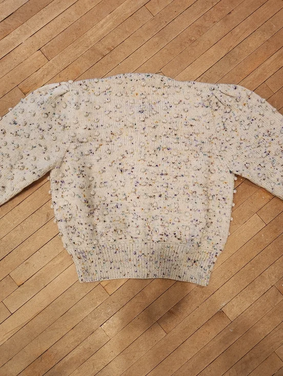 Misha & Puff Ellie Popcorn Cardigan in Iris Confetti - Picture 10 of 15